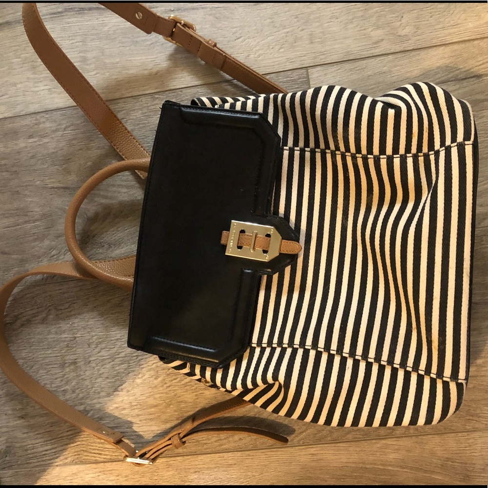 Black and White Nine West Purse